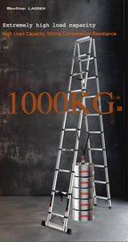 A-Framed Stainless Steel Telescopic Ladder