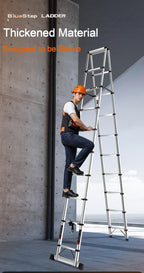 A-Framed Stainless Steel Telescopic Ladder