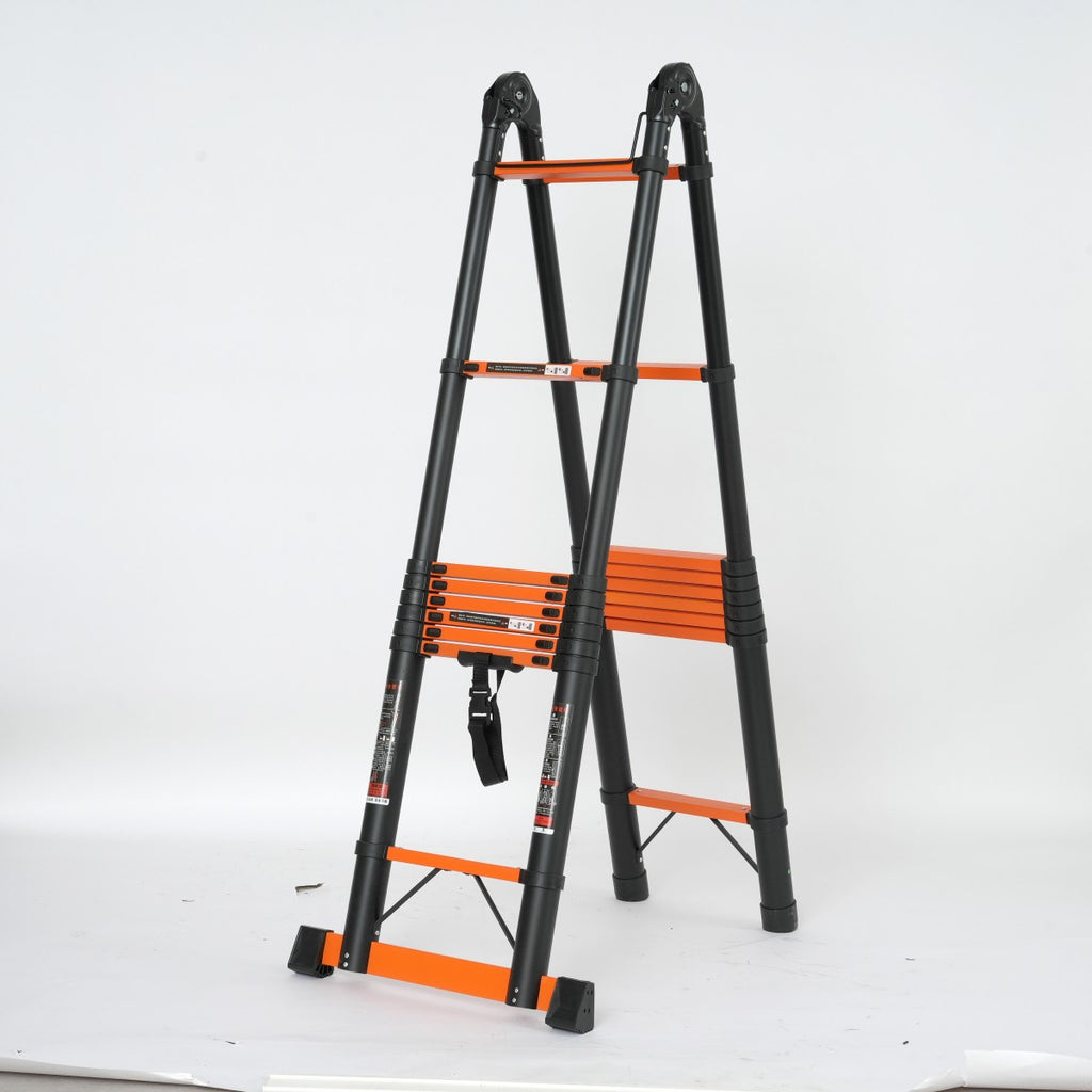 Multi-Purpose Carbon Steel Telescopic Ladder