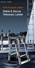 Multi-Purpose Stainless Steel Telescopic Ladder