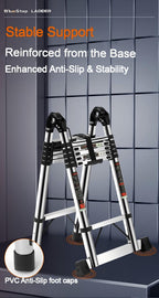 Multi-Purpose Stainless Steel Telescopic Ladder